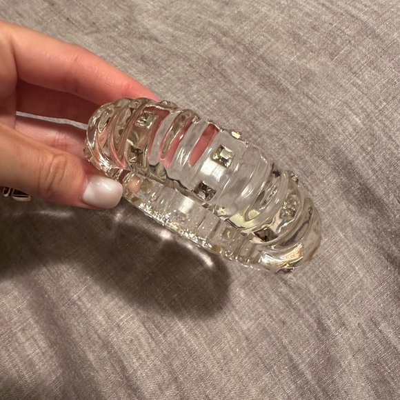 Alexis Bittar clear lucite bangle - Picture 2 of 5